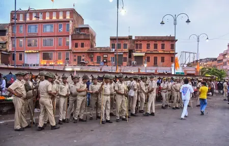 Protest Dispersed in Jaipur: Police Maintain Order Amid Tensions