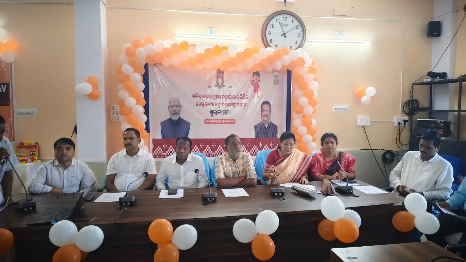Pradhan Celebrates Newborn Girls at Dhenkanal Navaratri Event