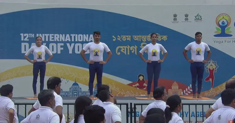 Pradhan Shares PM Modi's Address on International Yoga Day