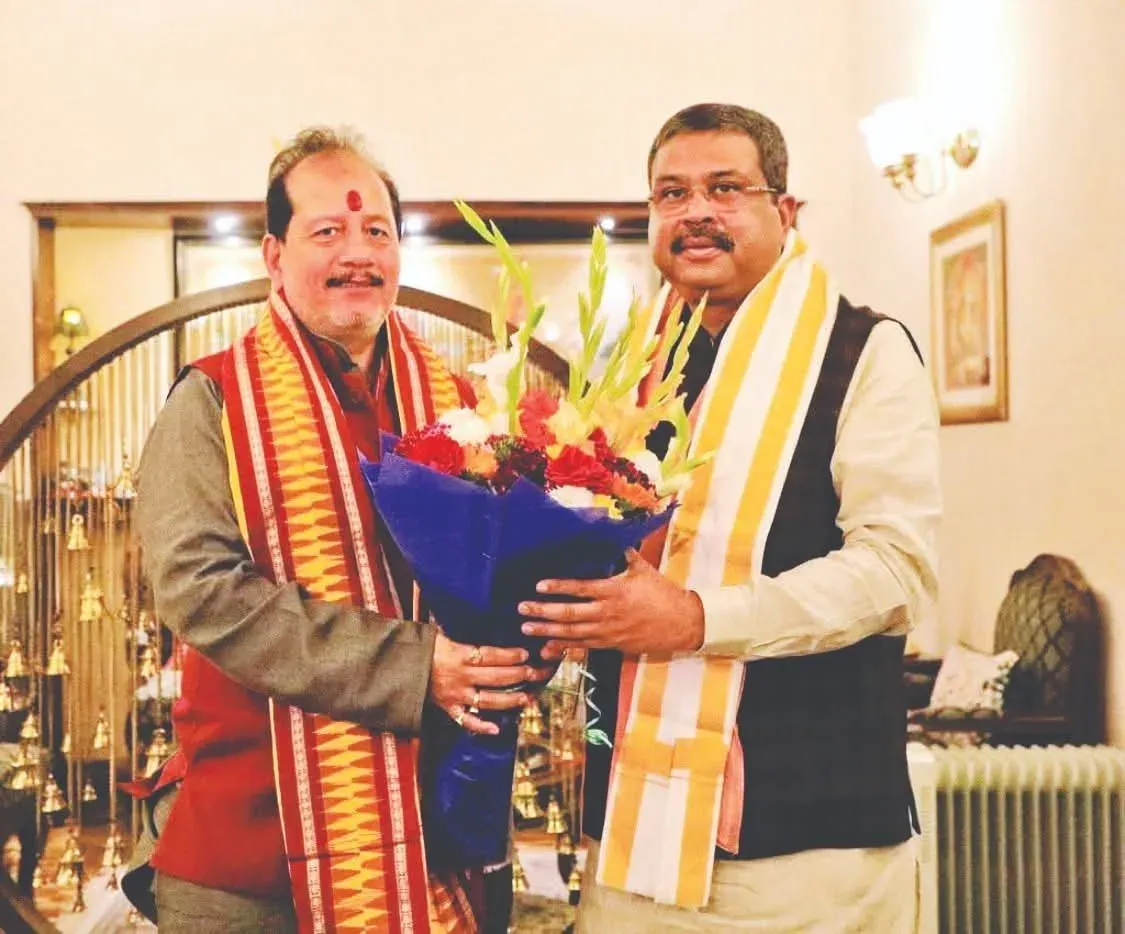 Pradhan Thanks Bihar BJP Leader Vijay Kumar Sinha