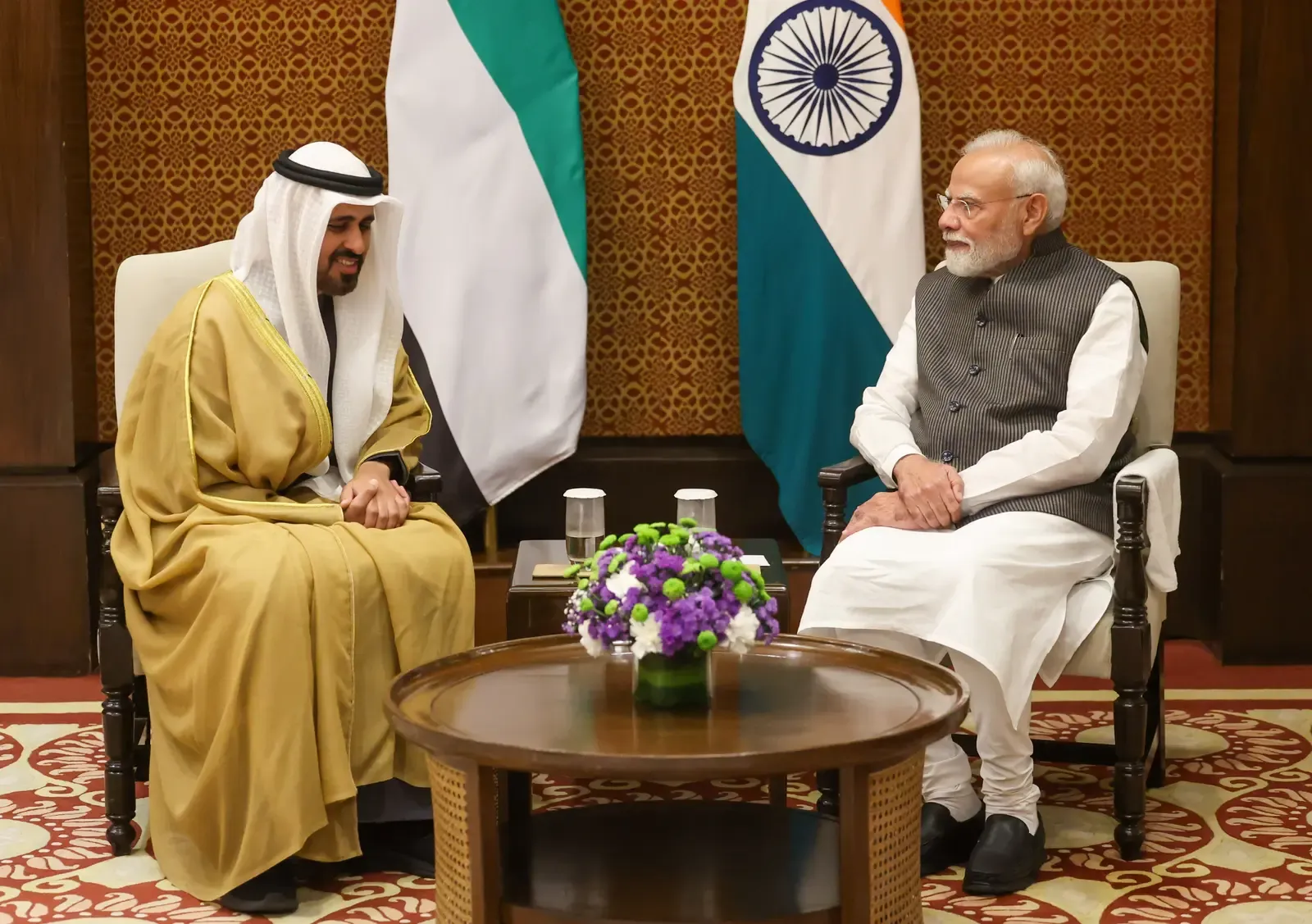 PM मोदी से मिले यूएई के शेख थियाब बिन मोहम्मद, भारत-UAE रणनीतिक साझेदारी पर चर्चा