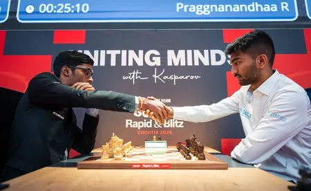 Praggnanandhaa joint 2nd, Gukesh 6th after Day 1 at Grand Chess Tour Croatia