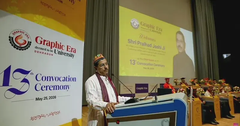Pralhad Joshi Addresses Graphic Era University Convocation