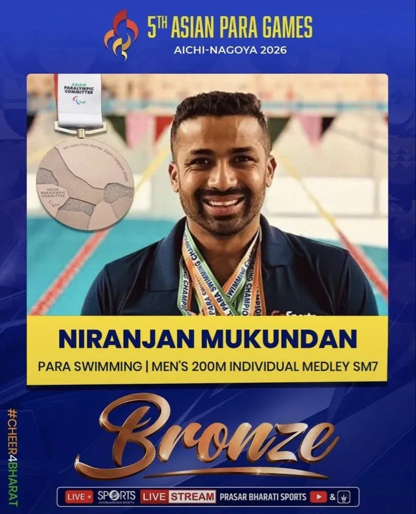Pralhad Joshi Hails Niranjan Mukundan's Para Games Bronze