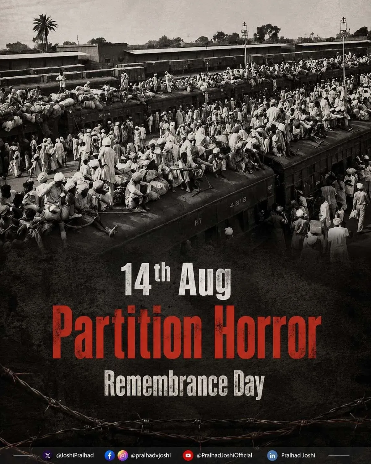 Pralhad Joshi Marks Partition Horrors Remembrance Day