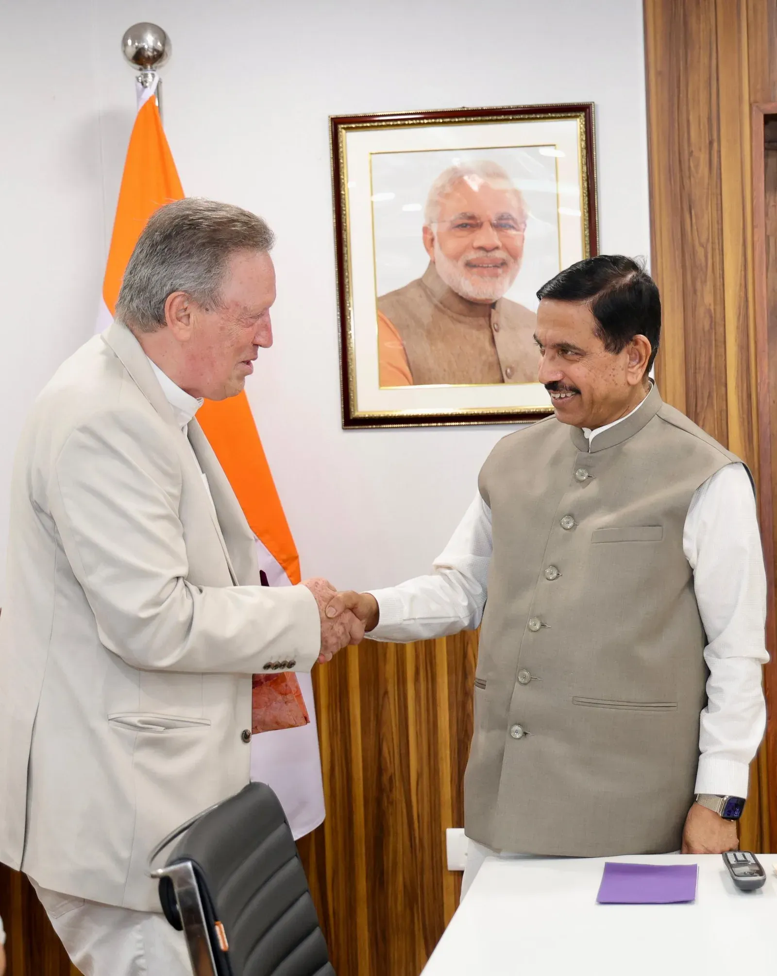 Pralhad Joshi Meets French Author François Gautier