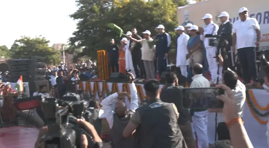 Run for Unity 2026: Pralhad Joshi, Bhajanlal Sharma flag off Jaipur run on Patel's 151st birth anniversary