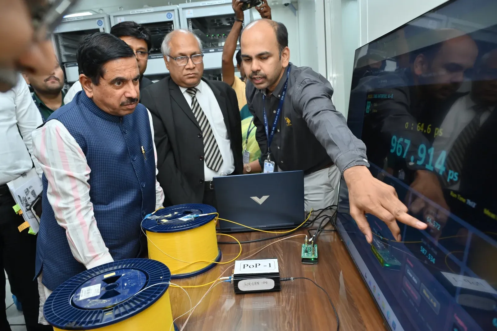 Pralhad Joshi Reviews 'One Nation, One Time' at Bengaluru Lab