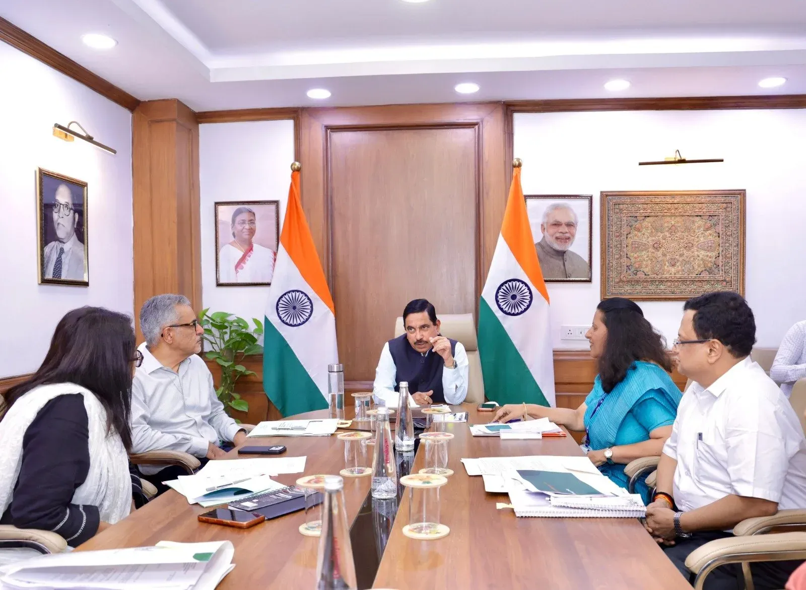Pralhad Joshi Reviews Storage Policy and PEG Scheme Reforms
