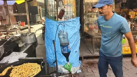 Innovative Prayagraj Vendor Creates Eco-Friendly 'Magical Stove' from Waste Engine Oil