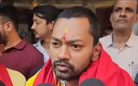 'Nishant Kumar Prays for Bihar's Growth at Gardanibagh Kali Temple'