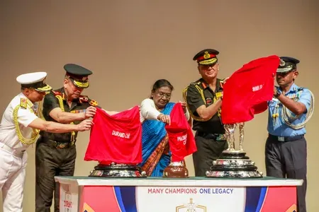 Durand Cup 2026 trophies unveiled by President Murmu at Rashtrapati Bhavan