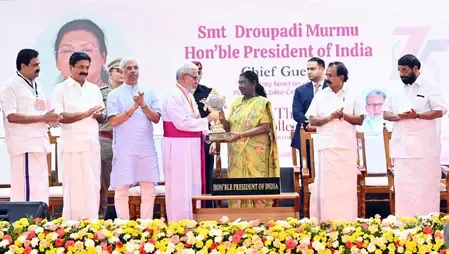 How Has President Murmu Celebrated St. Thomas College’s 75-Year Legacy of Learning and Social Justice?
