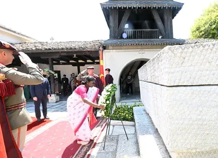 President Murmu pays tribute to Goce Delchev in Skopje on North Macedonia visit