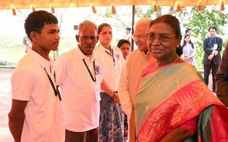 President Murmu lauds Cheetah Mitras at Kuno National Park visit