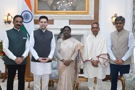 Raghav Chadha meets President Murmu, alleges AAP Punjab govt misusing state machinery