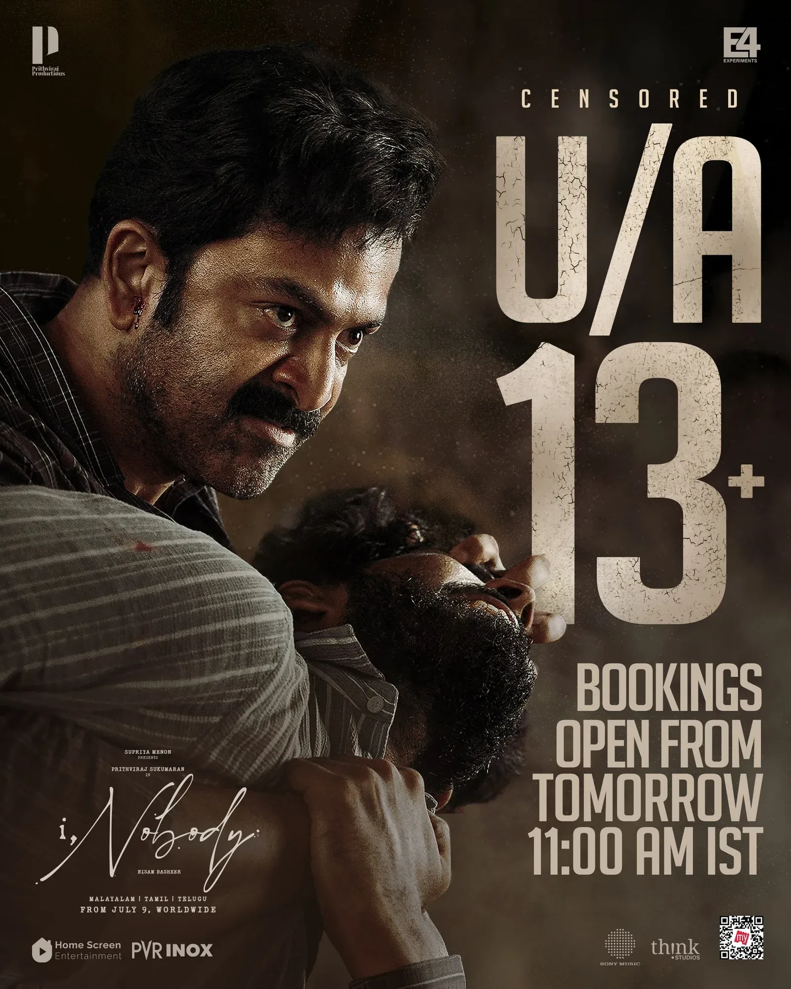 Prithviraj's 'I, Nobody' gets U/A certificate, releases July 9