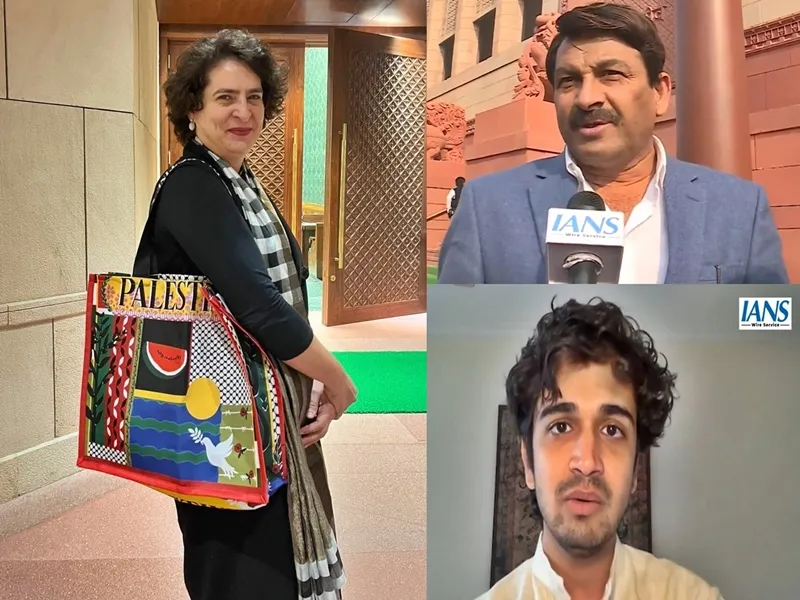 Priyanka Gandhi's 'Palestine' Handbag Sparks Controversy with BJP