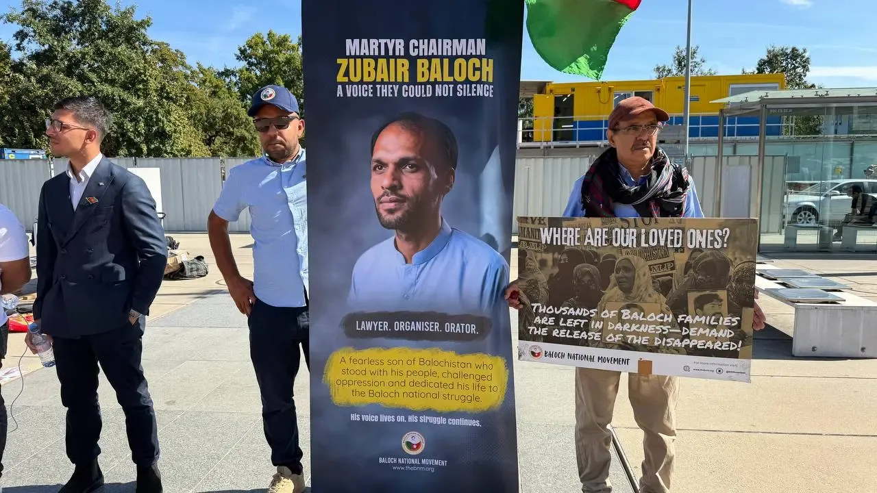 Balochistan abuses spotlighted at UN rights body as BNM rallies in Geneva