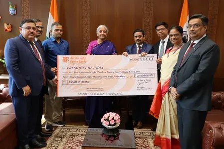 PSBs hand ₹9,400 crore dividend to FM Sitharaman for FY26