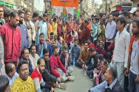 What sparked public outrage after a school bus accident in Jharkhand?