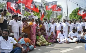 AIADMK in Puducherry Protests for Release of Tamil Fishermen Held by Sri Lankan Navy