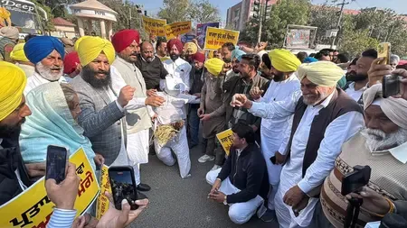 Did Punjab AAP Stage Protests Against Congress Leader Bajwa’s ‘Band-Baja’ Comment?