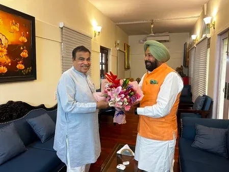 Punjab BJP chief Kewal Singh Dhillon meets Nitin Gadkari, pushes for highway projects