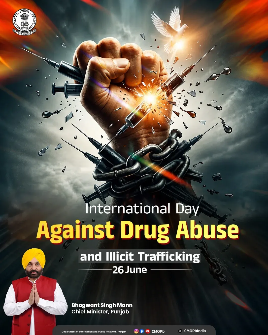 Punjab CMO Marks Anti-Drug Day, Highlights Awareness Drive