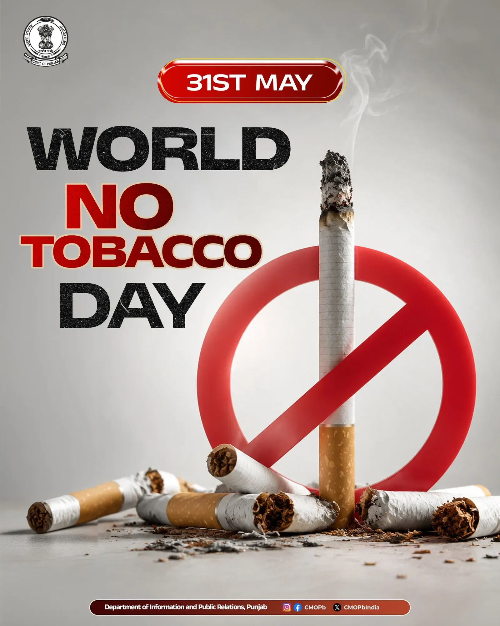 Punjab CMO Marks World No Tobacco Day on May 31