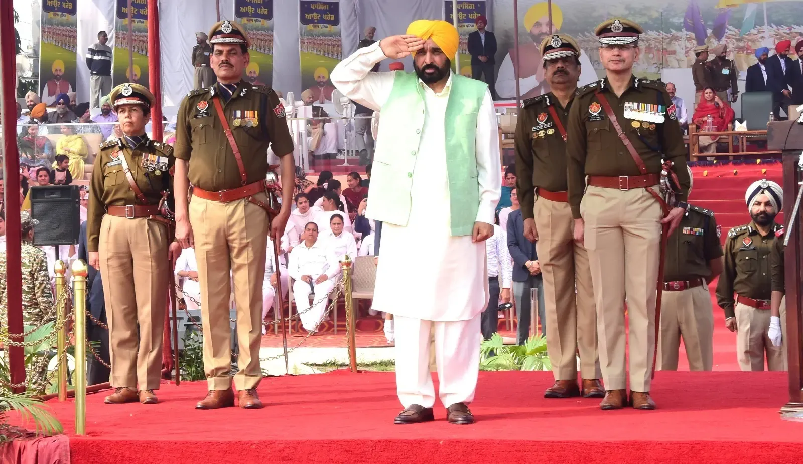 पंजाब पुलिस में शामिल हुए 2,577 नए जवान, सीएम भगवंत मान ने दी बधाई