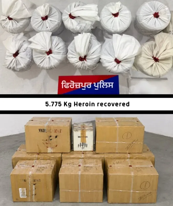 पंजाब पुलिस का नशा तस्करों पर प्रहार: 5.775 किलो हेरोइन, 1.33 लाख कैप्सूल सहित तीन गिरफ्तार