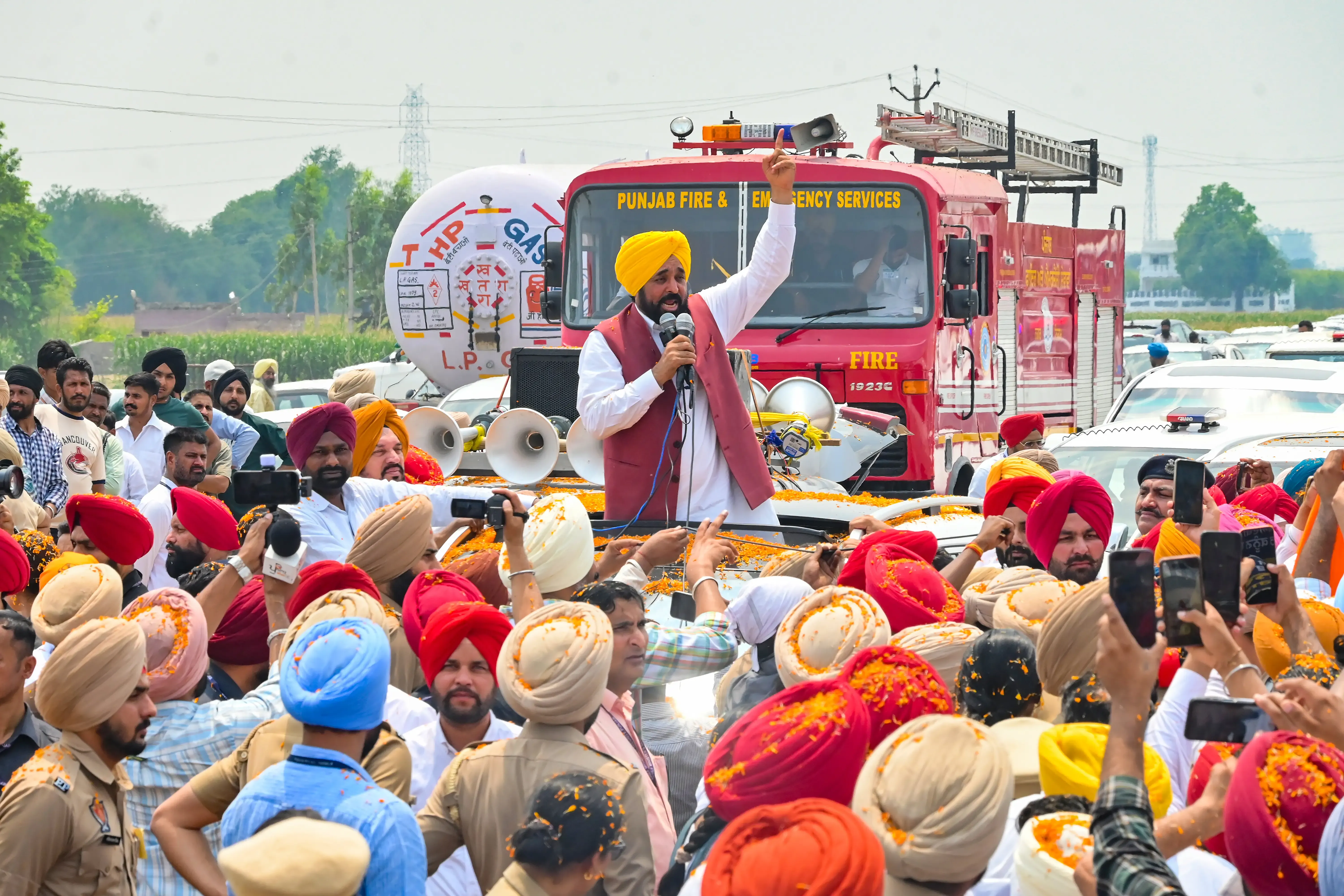 Punjab CM Bhagwant Mann slams BJP over ED raids on AAP leaders
