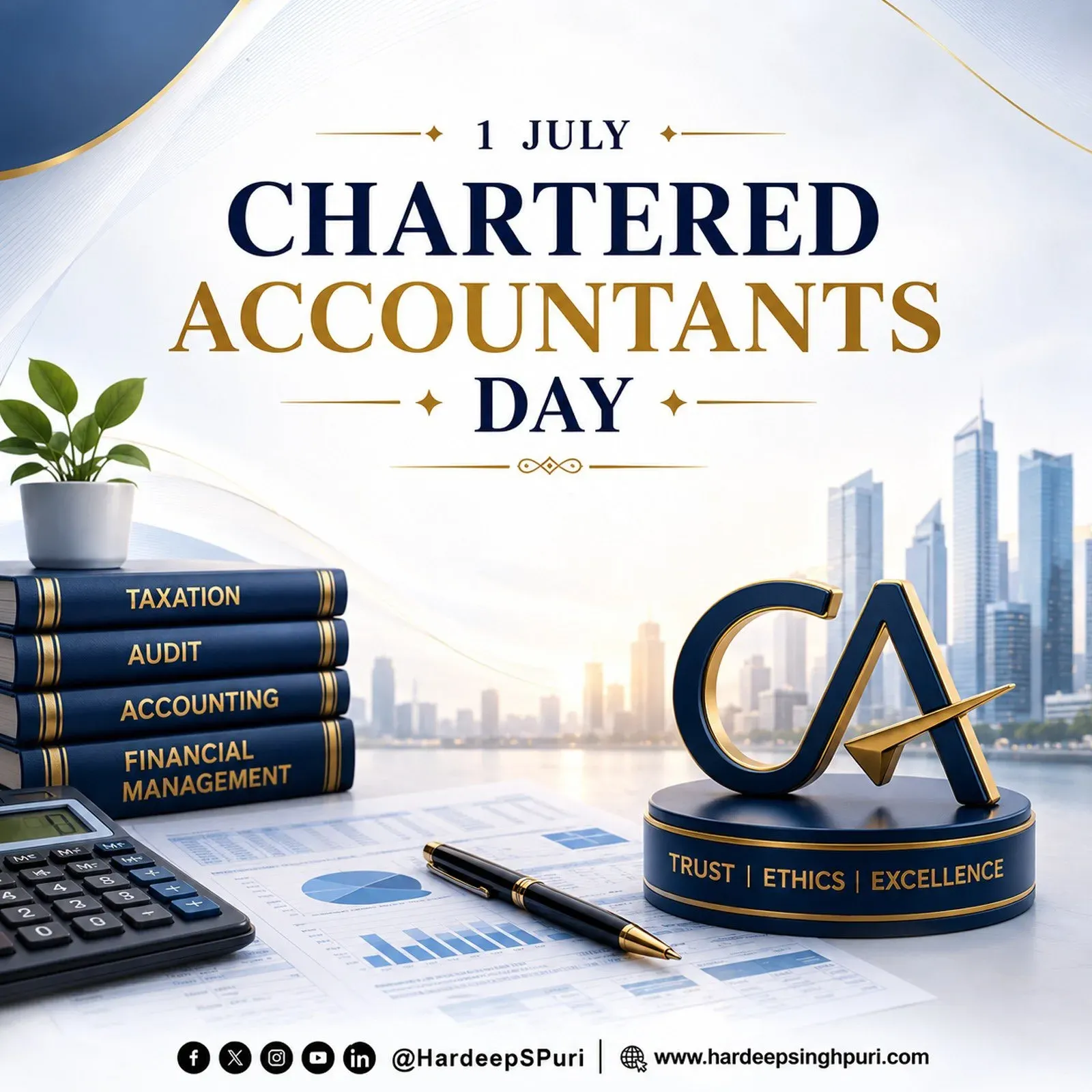Puri Greets CA Fraternity on Chartered Accountants Day