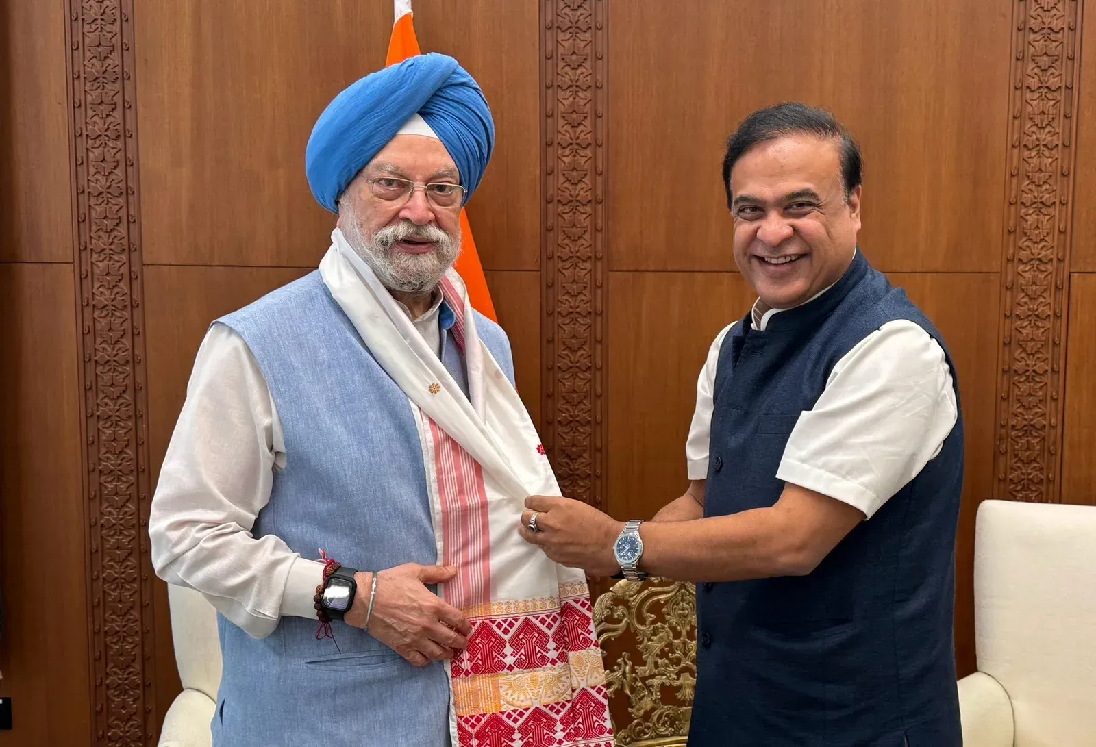 Puri Meets Assam CM Sarma, Discusses State Energy Role