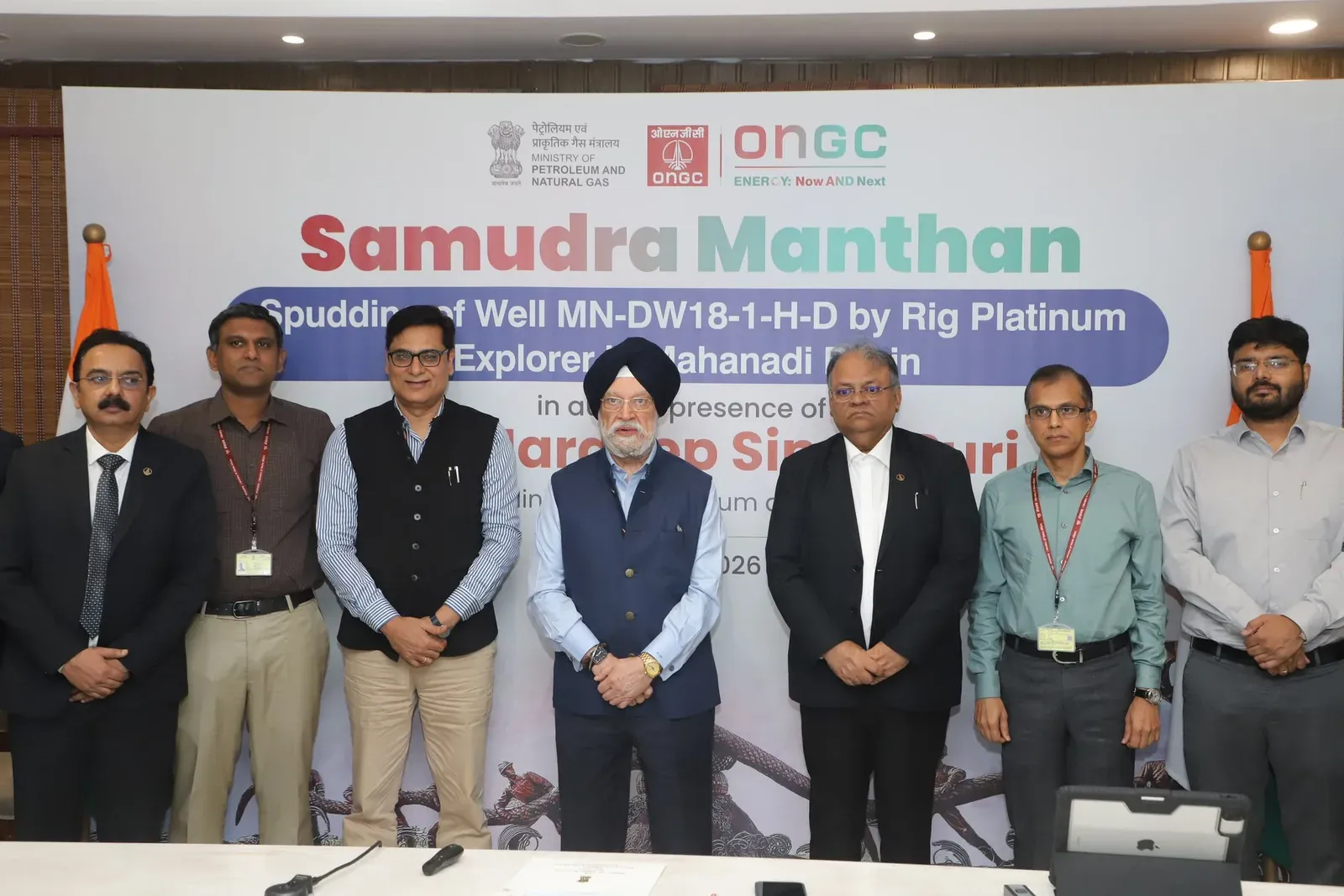 Puri Spuds ONGC Deepwater Well in Mahanadi Basin