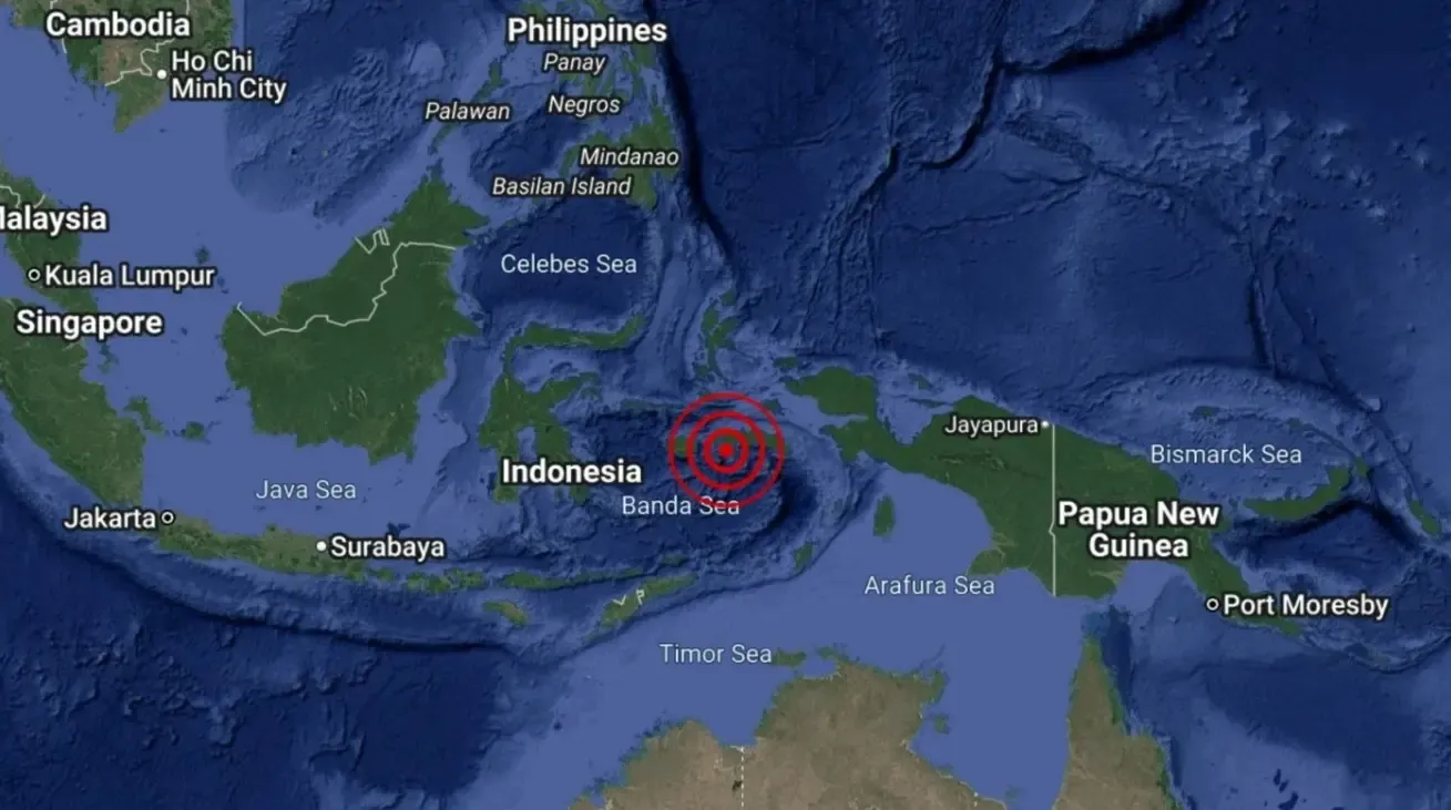 क्या इंडोनेशिया के सेराम में भूकंप की तीव्रता 6.1 थी?