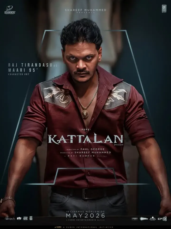 Raj Tirandasu joins Antony Varghese's 'Kattalan' as Maari 95, character revealed