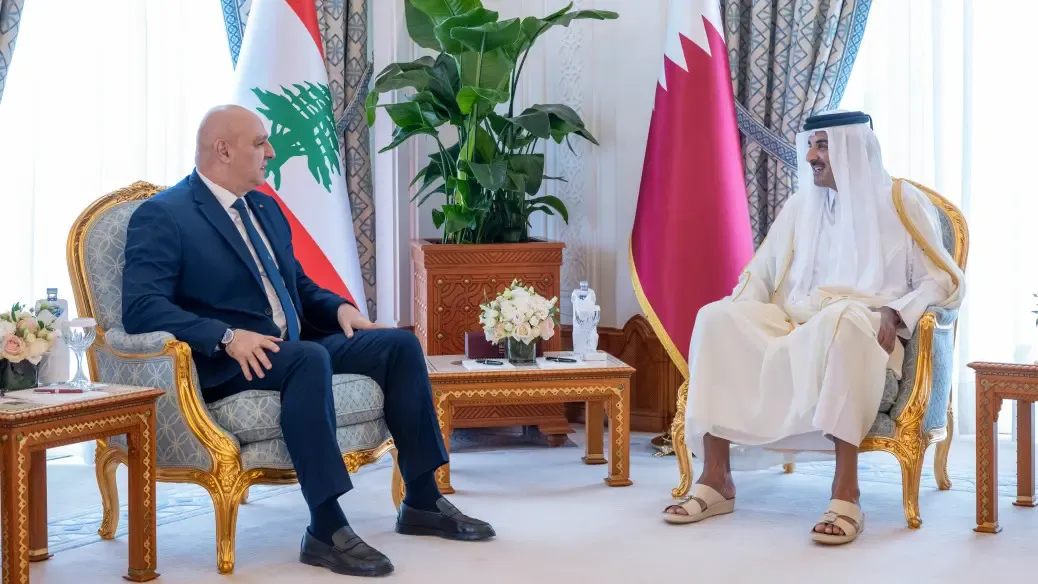 Qatari Emir and Lebanese President Discuss Cooperation and Relations