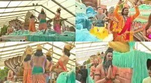 R-Day Celebration: Uttar Pradesh Tableau Highlights ‘Maha Kumbh’ with ‘Amrit Kalash’ Replica