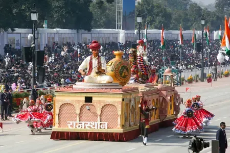 How Did Rajasthan's Tableau Win the Popular Choice Award at the Republic Day Parade?