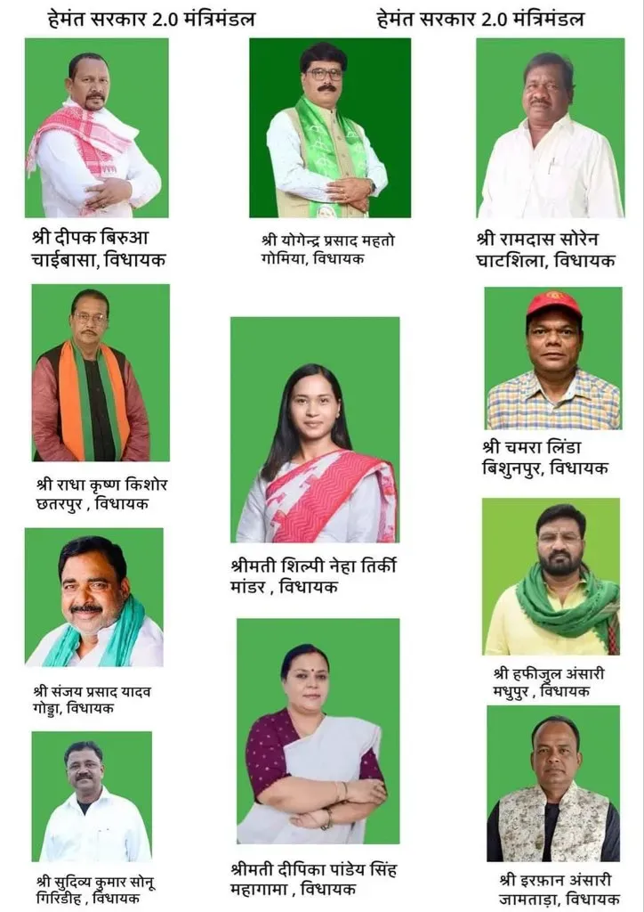 Radha Krishna Kishore the Oldest and Shilpi Neha Tirkey the Youngest Minister in Hemant Soren's Latest Cabinet