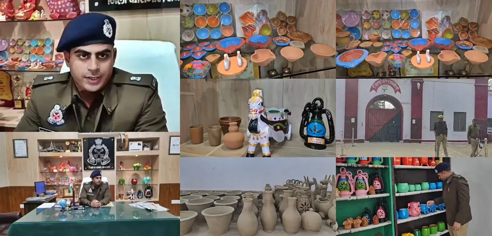 Inmates from Raebareli Jail Showcase Clay Art at Maha Kumbh 2025