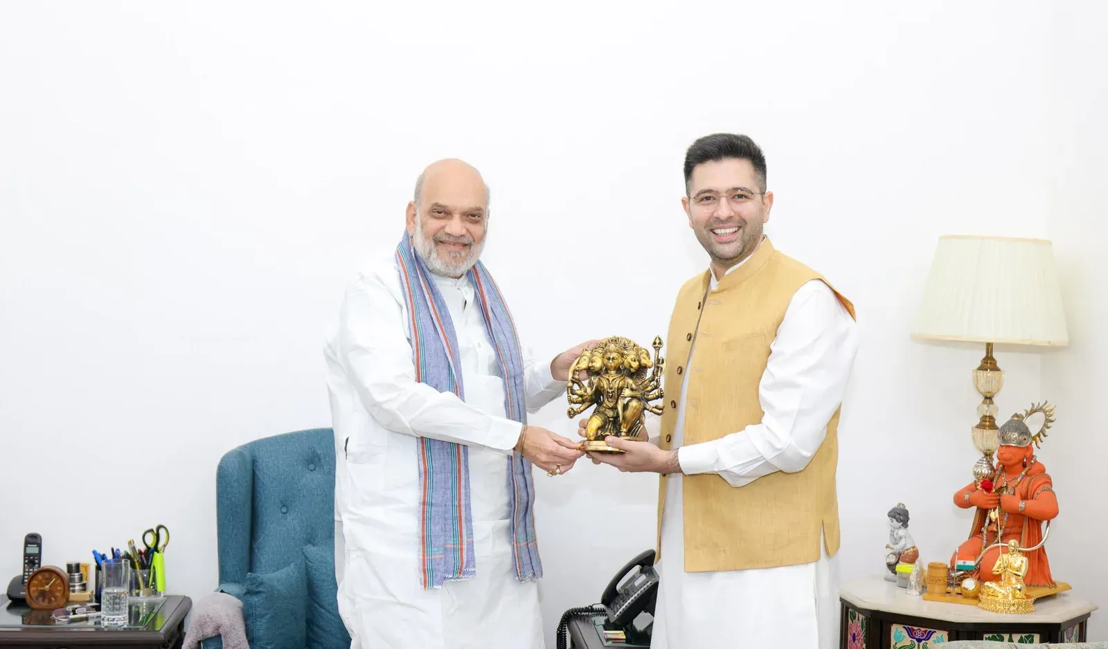 Raghav Chadha wishes Amit Shah on birthday, cites security record