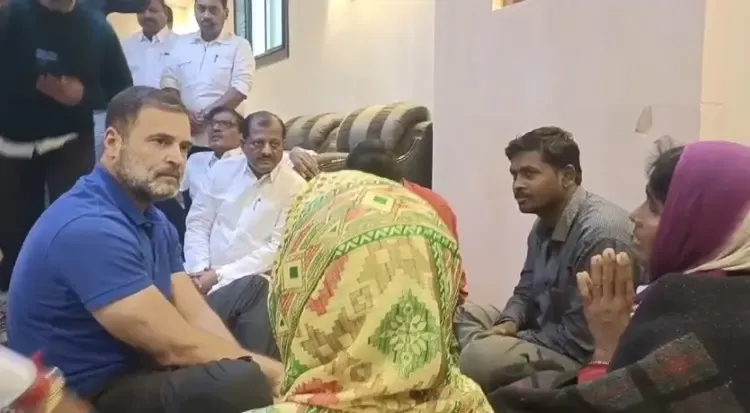 Rahul Gandhi Unleashes Accusations in Parbhani, Asserts Dalit Individual ‘Killed by Police, CM Misled’