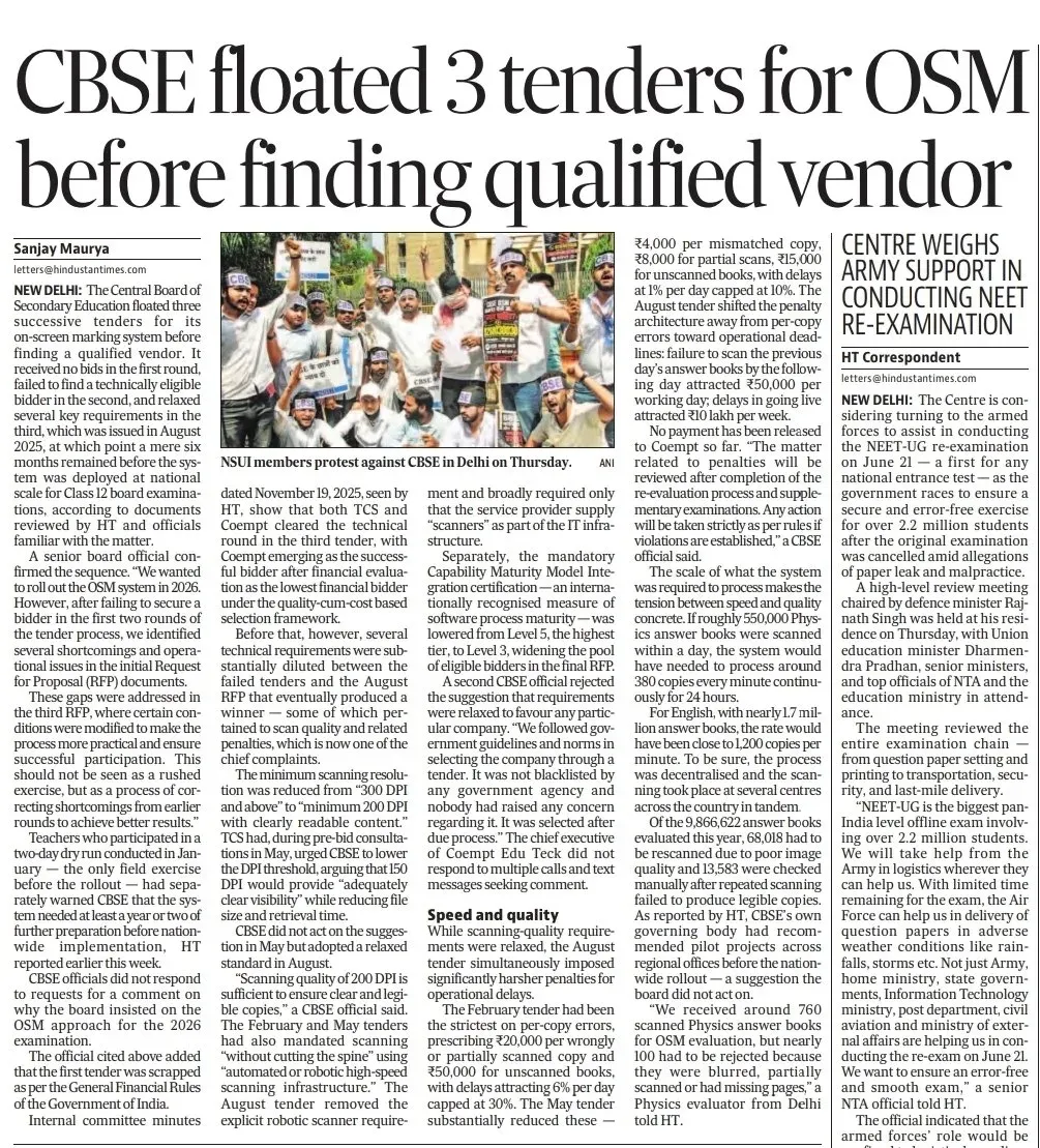Rahul Gandhi Flags Alleged CBSE OSM Tender Irregularities
