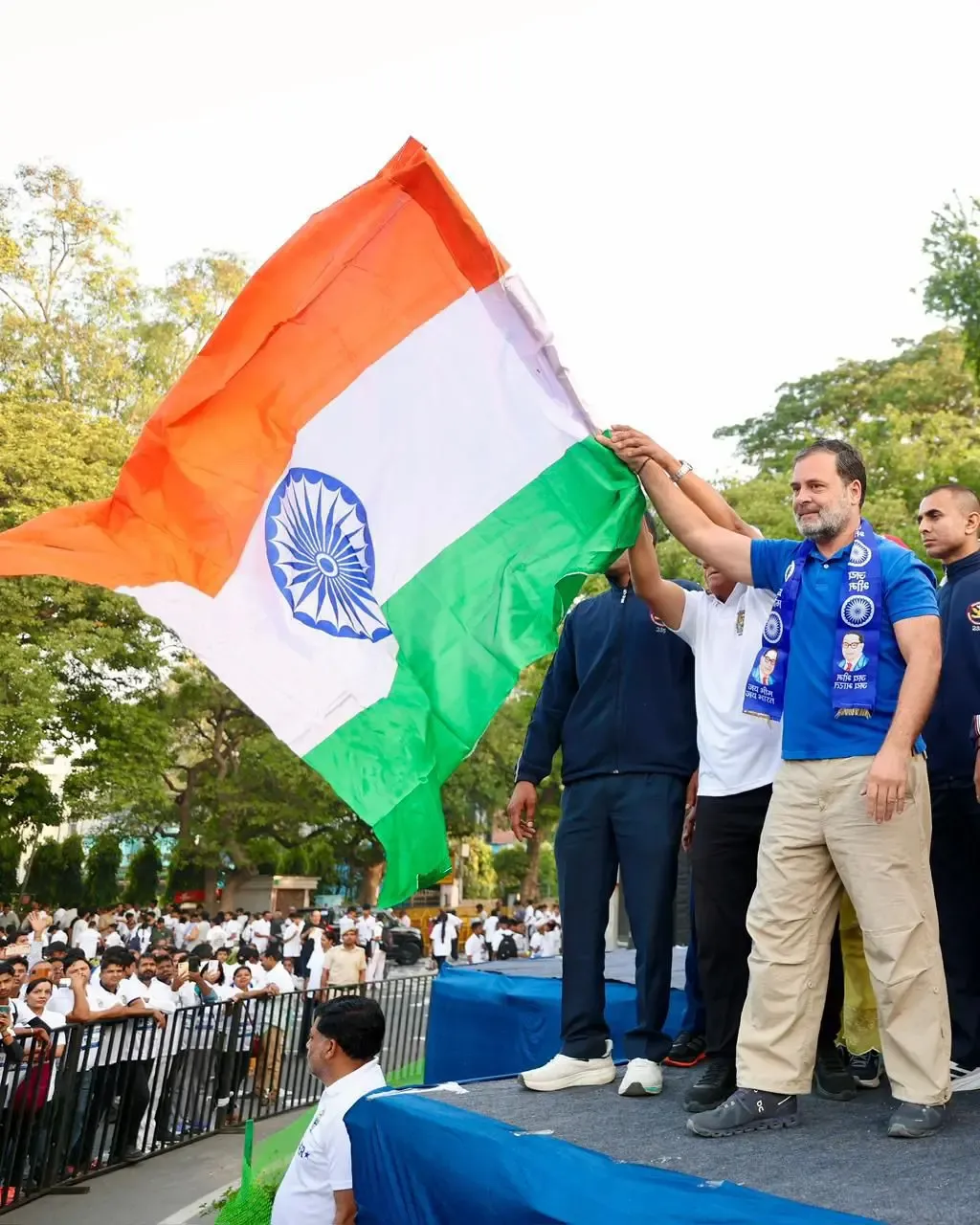 Rahul Gandhi Launches 'Run for Ambedkar, Run for Constitution' Marathon in Delhi