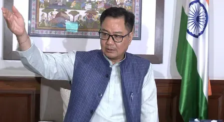राहुल गांधी का भारत विरोधी बयान देना सही नहीं : किरेन रिजिजू 