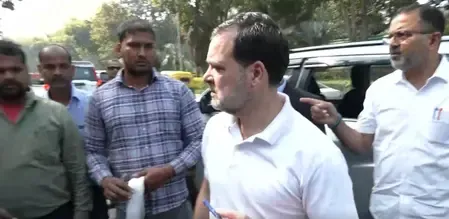 Rahul Gandhi Halts Convoy to Assist Injured Autorickshaw Driver En Route to Bhopal