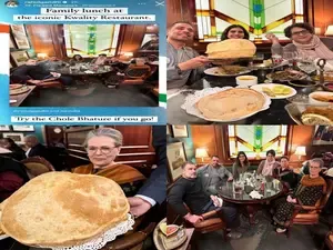 Gandhi Family Enjoys Chole Bhature at Kwality Restaurant with Sonia Gandhi's Presence